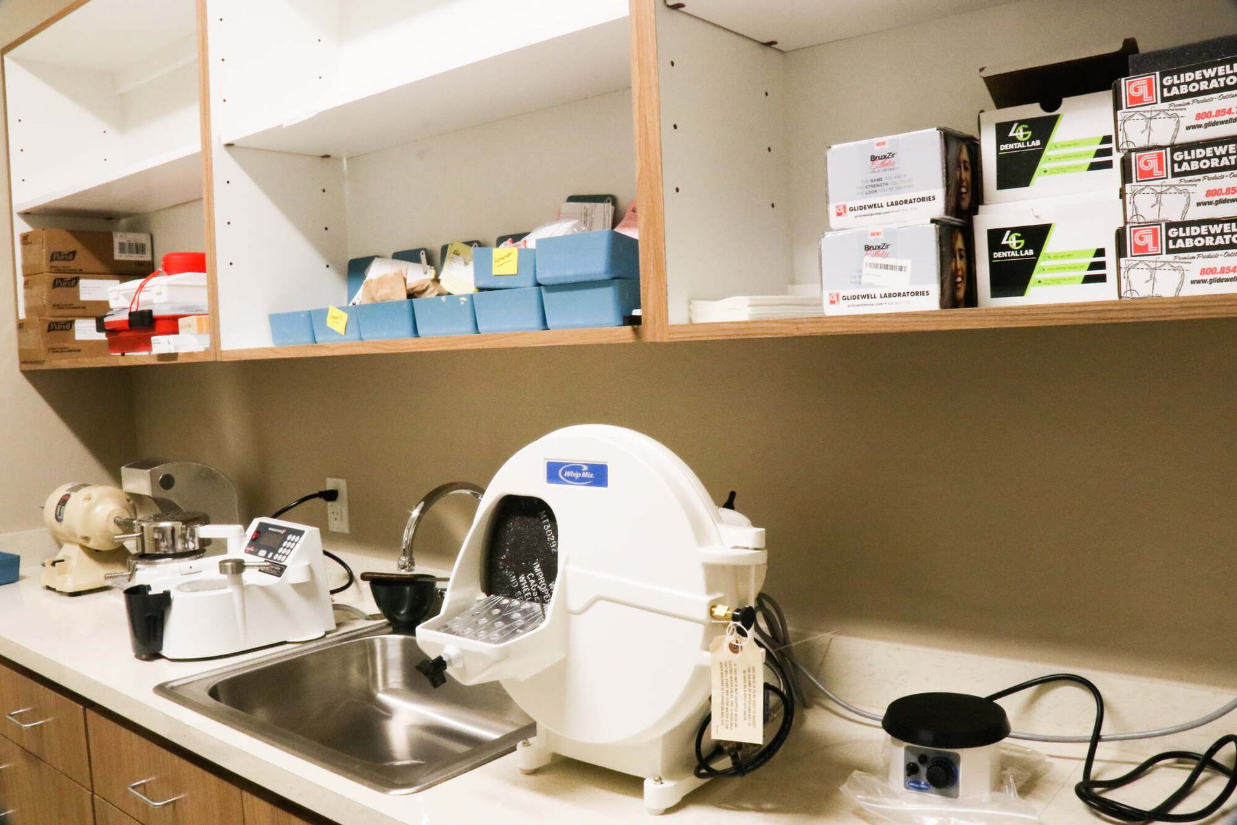 Sterilization area and dental equipment at Peak Family Dental